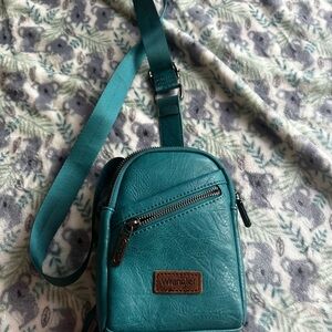 Wrangler Teal Crossbody Bag